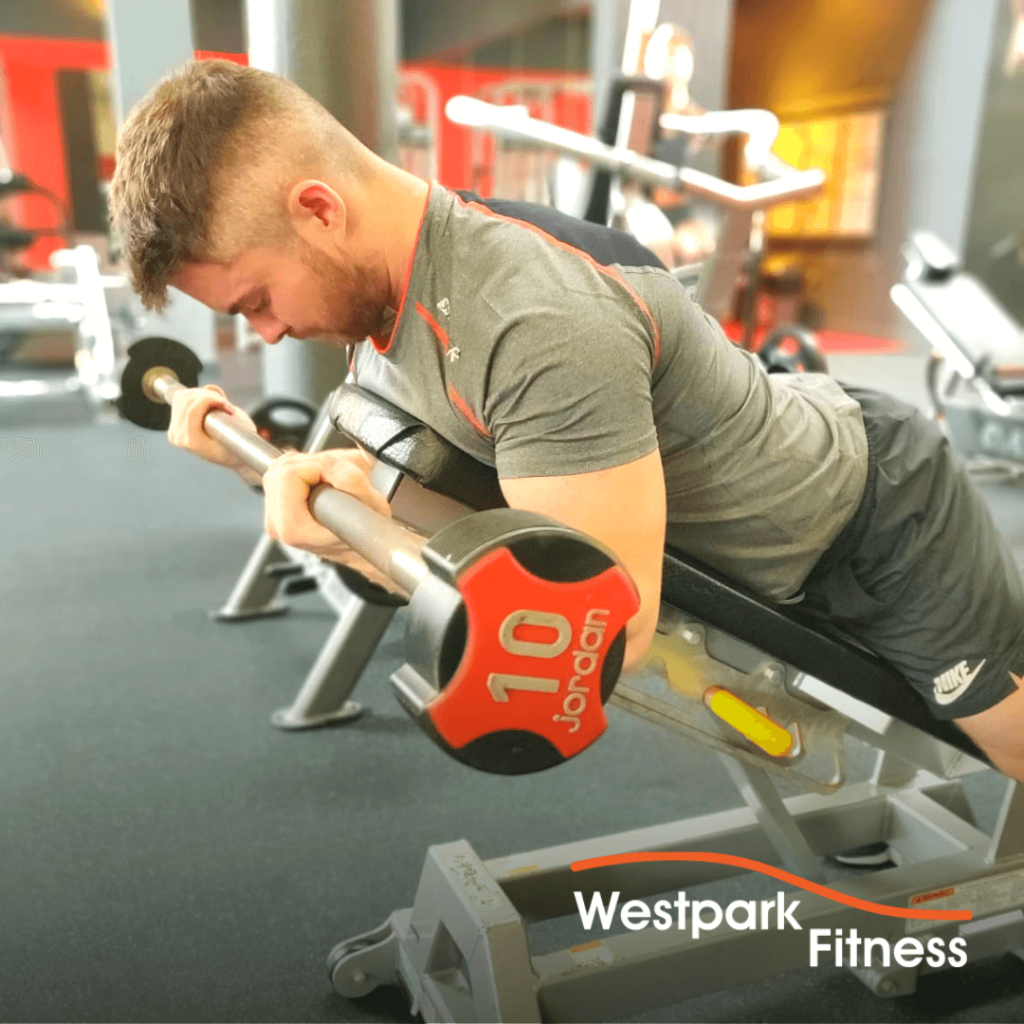 spider curl exercise of the week at westpark fitness
