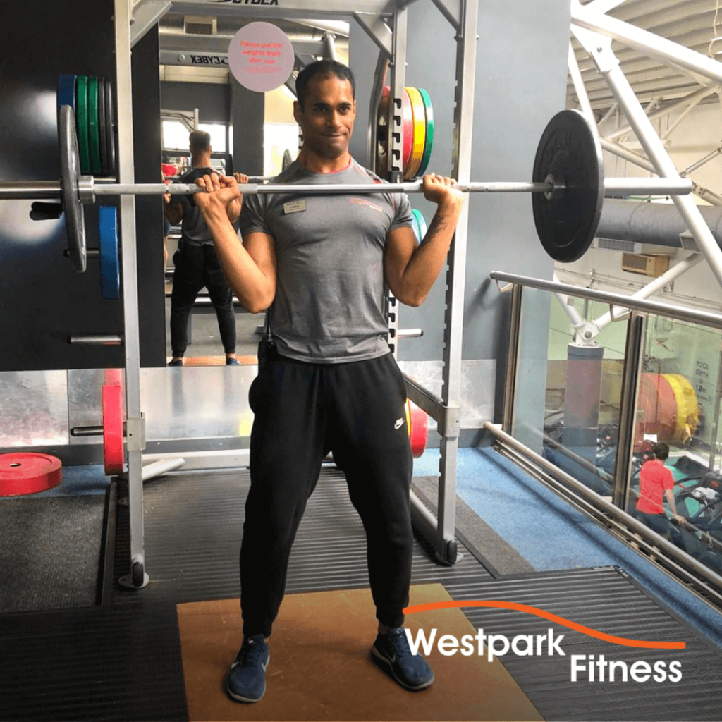 militray press exercise of the week at westpark fitness
