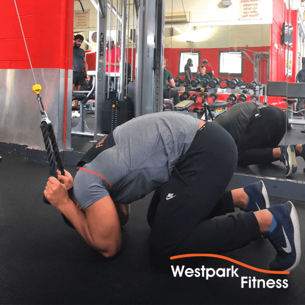 cable crunch exercise of the week westpark fitness