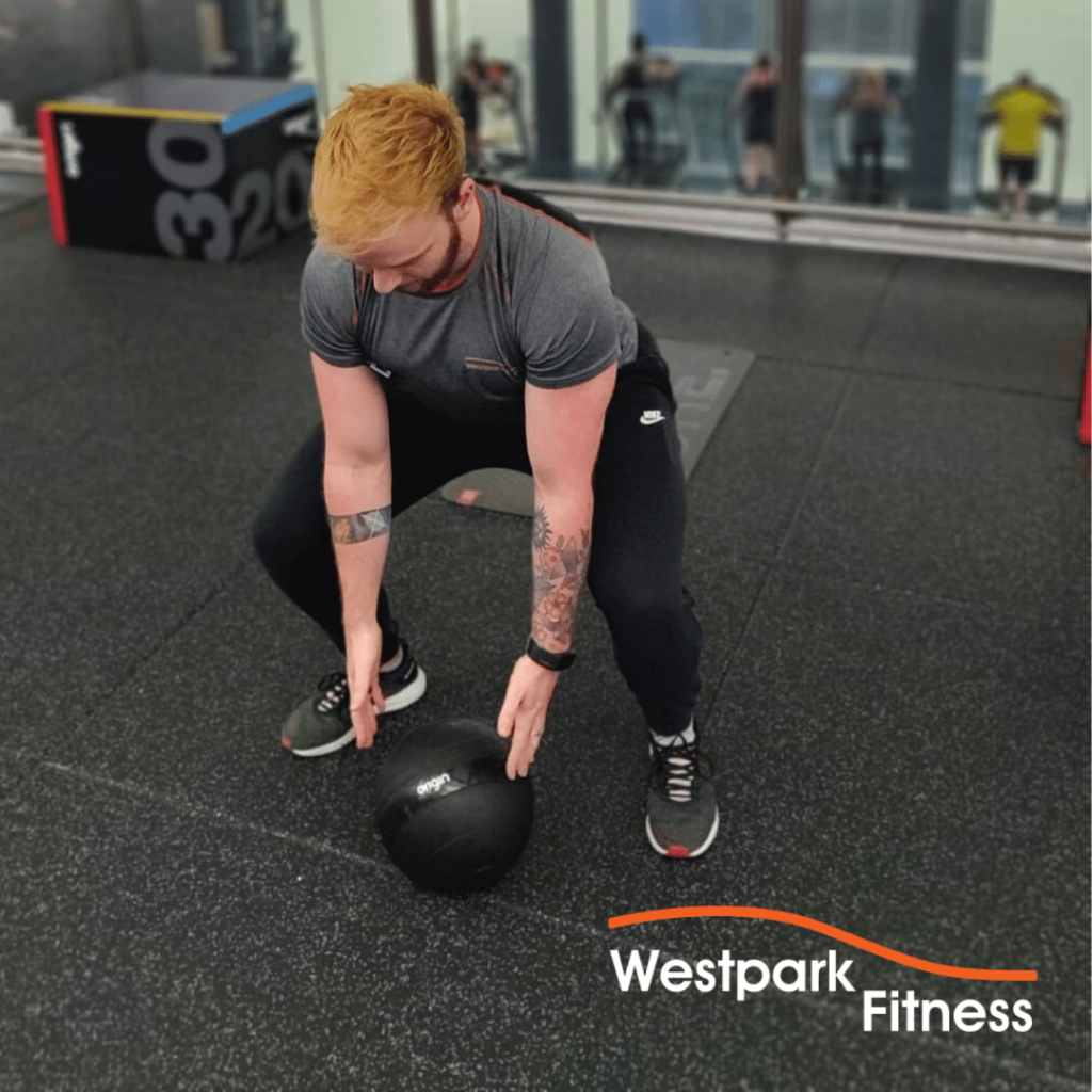 medicine ball slam exercise of the week at westpark fitness